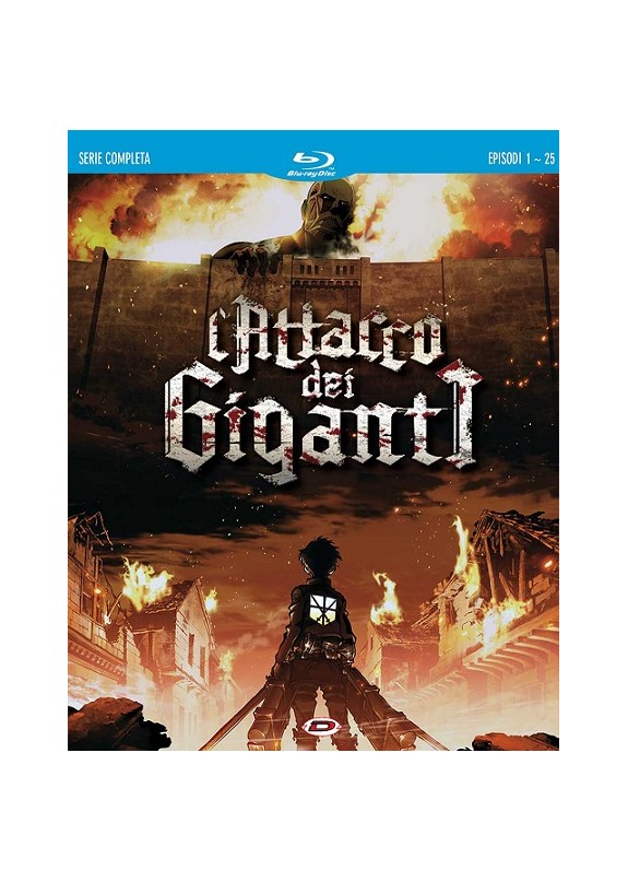 L'ATTACCO DEI GIGANTI STAGIONE 1 COMPLETA EPISODI 1-25  BLU-RAY