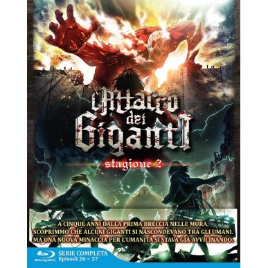 L'ATTACCO DEI GIGANTI STAGIONE 2 COMPLETA EPISODI 26-37  BLU-RAY