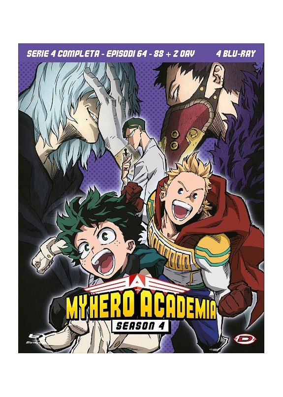 My Hero Academia - Stagione 04 The Complete Series (Eps 64-88+2 Oav) (4 Blu-Ray)