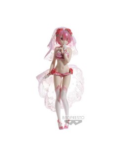 RE:ZERO STARTING LIFE RAM EXQ FIGURE - PINK CLEAR DRESS