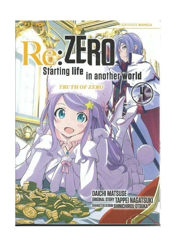 RE:ZERO STARTING LIFE IN ANOTHER WORLD MANGA TRUTH OF ZERO N.4 ( stagione 3 )