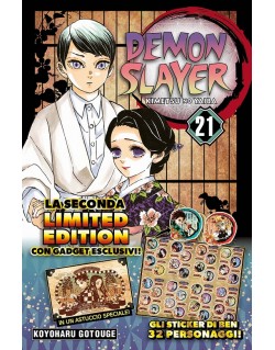 DEMON SLAYER N.21 LIMITED EDITION CON SET DI STICKER