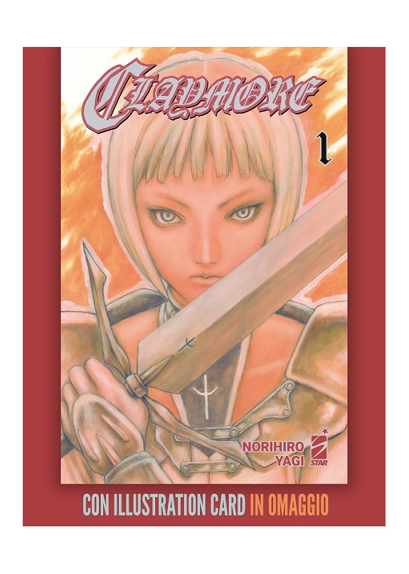 CLAYMORE NEW EDITION N.1 CON ILLUSTRATION CARD DI ARIADNE IN THE BLUE SKY IN OMAGGIO