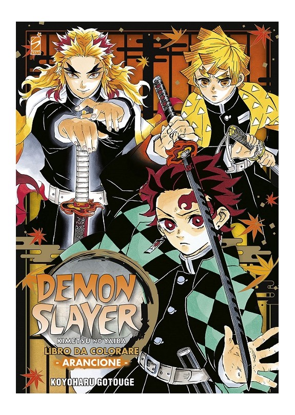 DEMON SLAYER - KIMETSU NO YAIBA LIBRO DA COLORARE - ARANCIONE N. 3