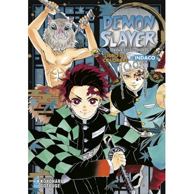 DEMON SLAYER - KIMETSU NO YAIBA LIBRO DA COLORARE - INDACO