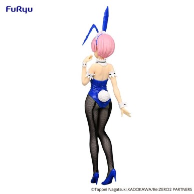 Re Zero Ram Blue Bicute Bunnies Figure