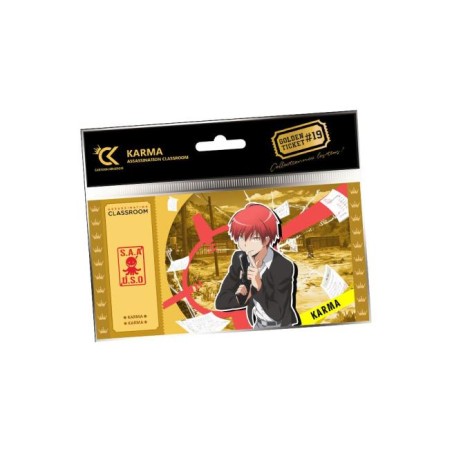 ASSASSINATION CLASSROOM - GOLDEN TICKET 19 - KARMA