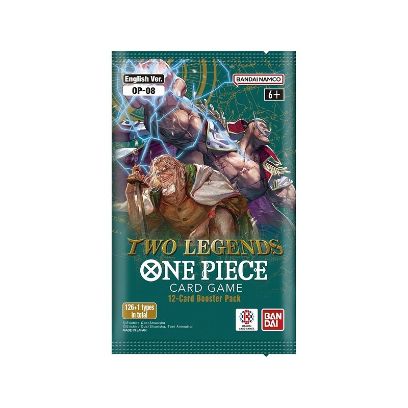 ONE PIECE CARD GAME TWO LEGENDS OP-08 - 12 CARD BOOSTER PACK VERSIONE IN INGLESE