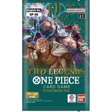 ONE PIECE CARD GAME TWO LEGENDS OP-08 - 12 CARD BOOSTER PACK VERSIONE IN INGLESE